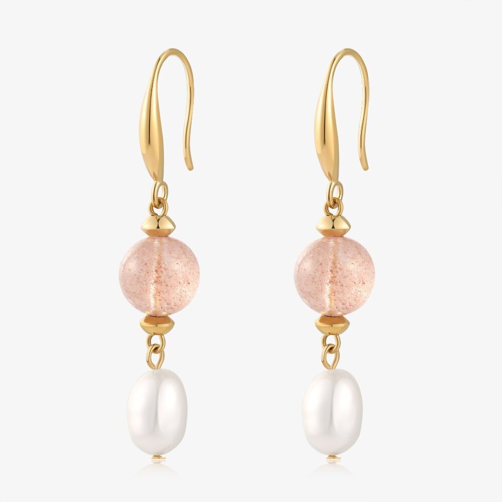 Ivy Rose Quartz Earrings